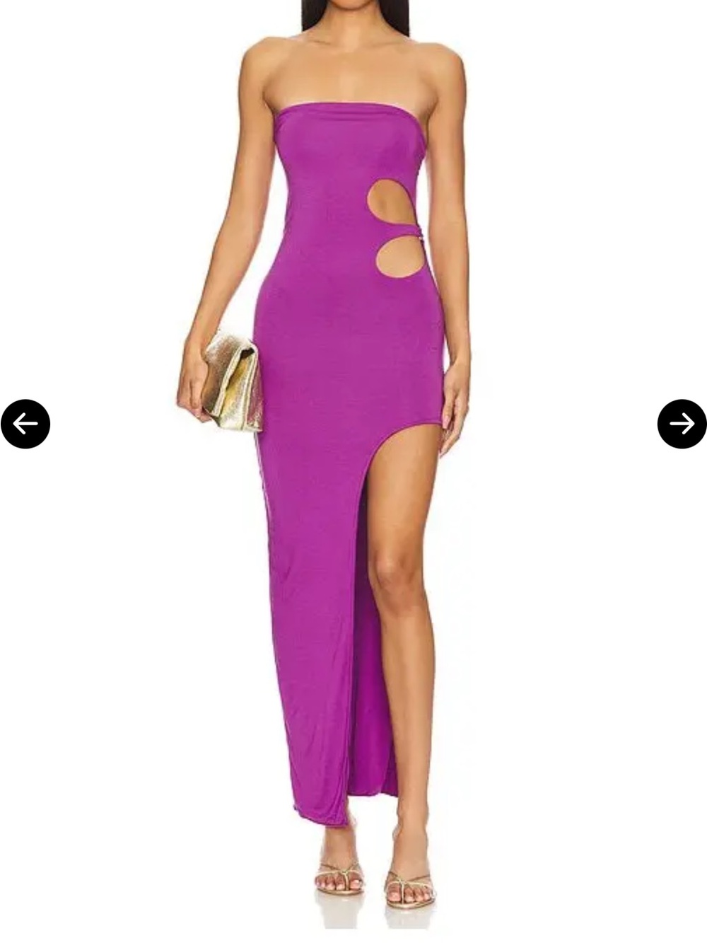 Indah Hana Tube Maxi Dress in Purple